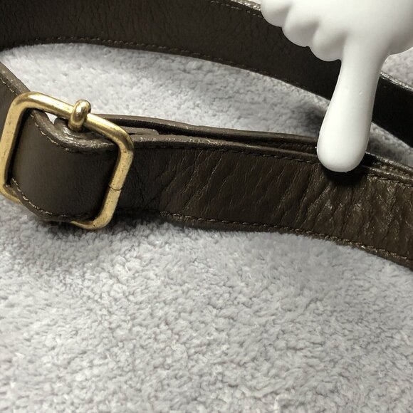 Maurizio Taiuti Genuine Leather Hand Bag Brown Cowhide Hair Cross Body Italian - Picture 11 of 11